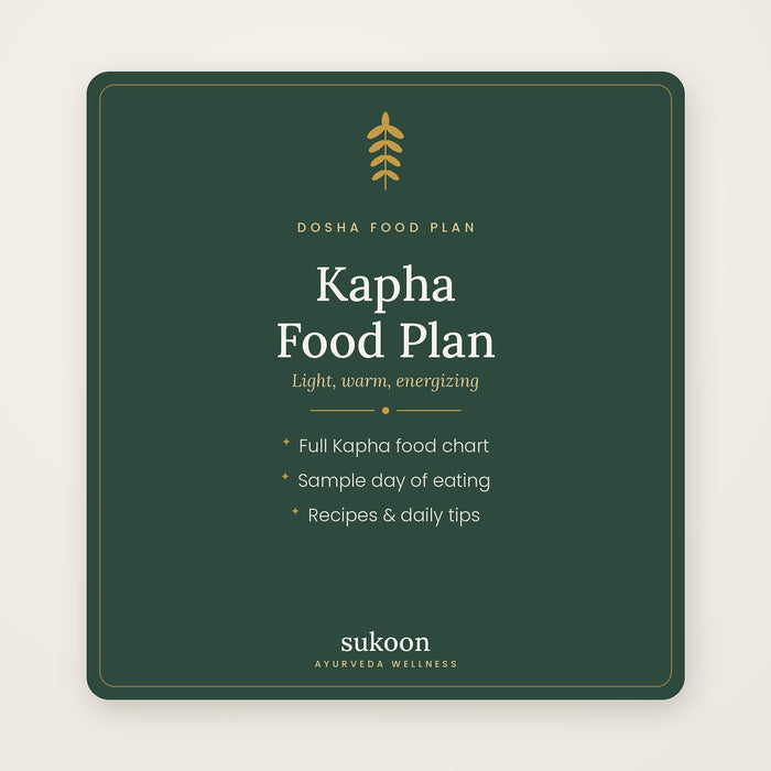 Kapha Balancing Food Plan